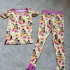 Little Sleepies Belle Pajamas (SS & Pants) 4T